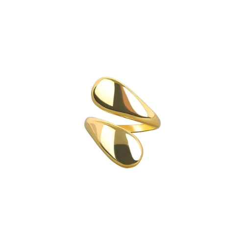 Gold Tear Drop Ring