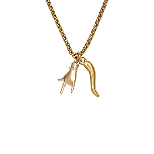 Corno and Mano Cornuto Necklace