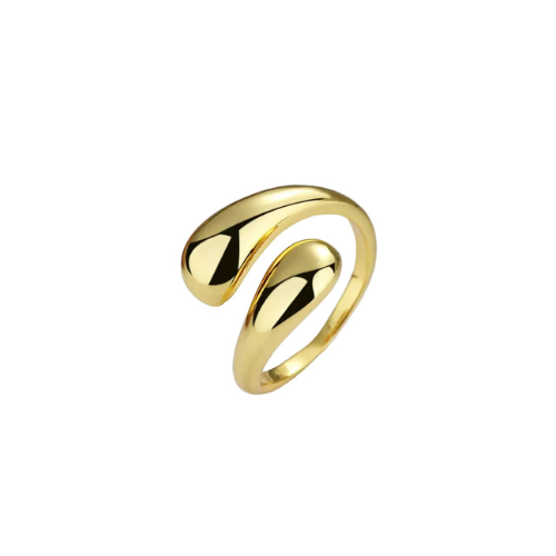 Gold Tear Drop Ring