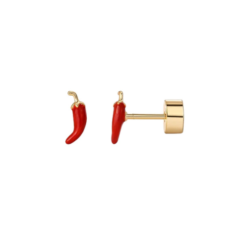 Gold Spicy Stud Earrings