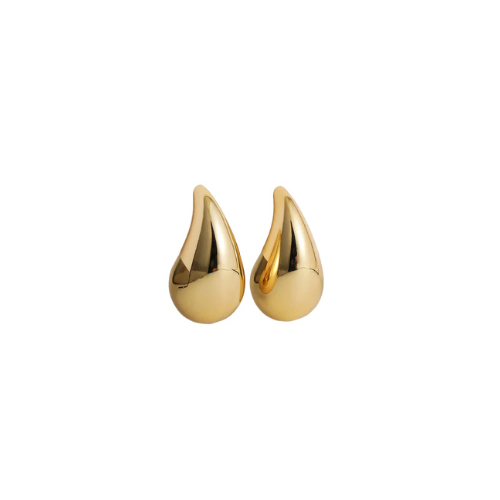 Gold Tear Drop Earrings
