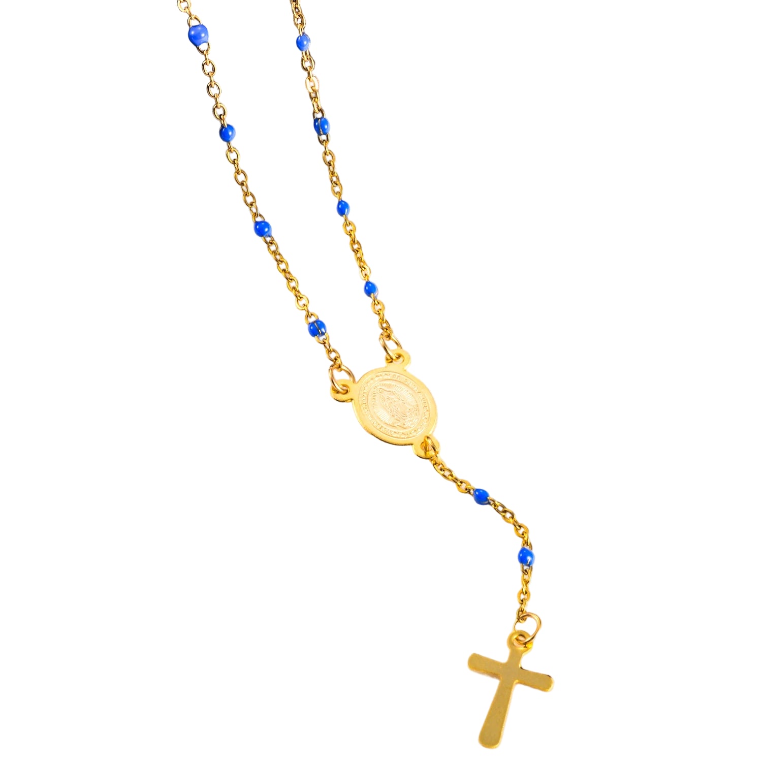Gold Evela Cross Necklace