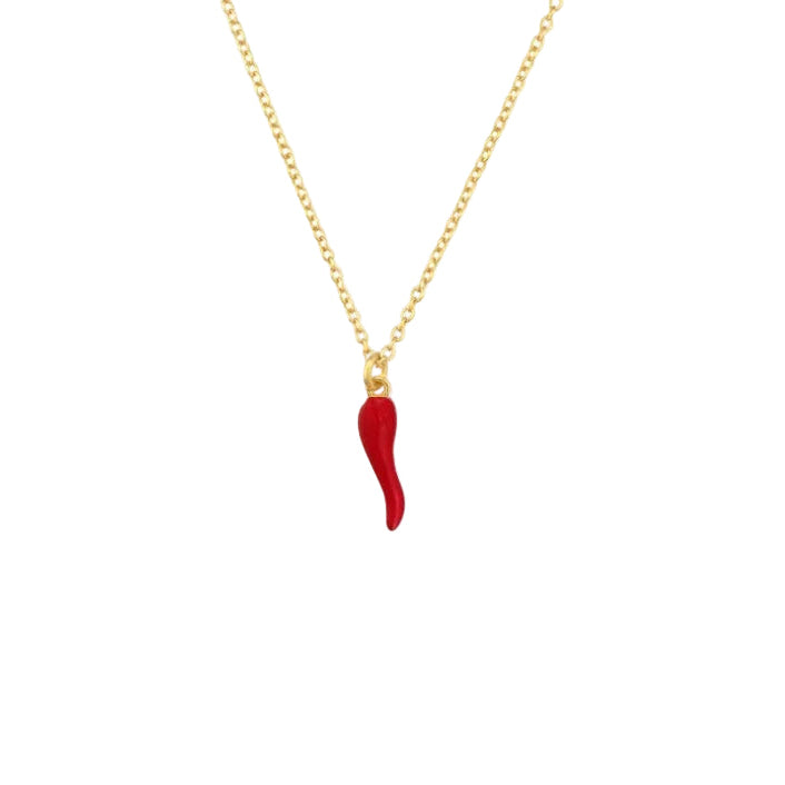 Red Corno Necklace