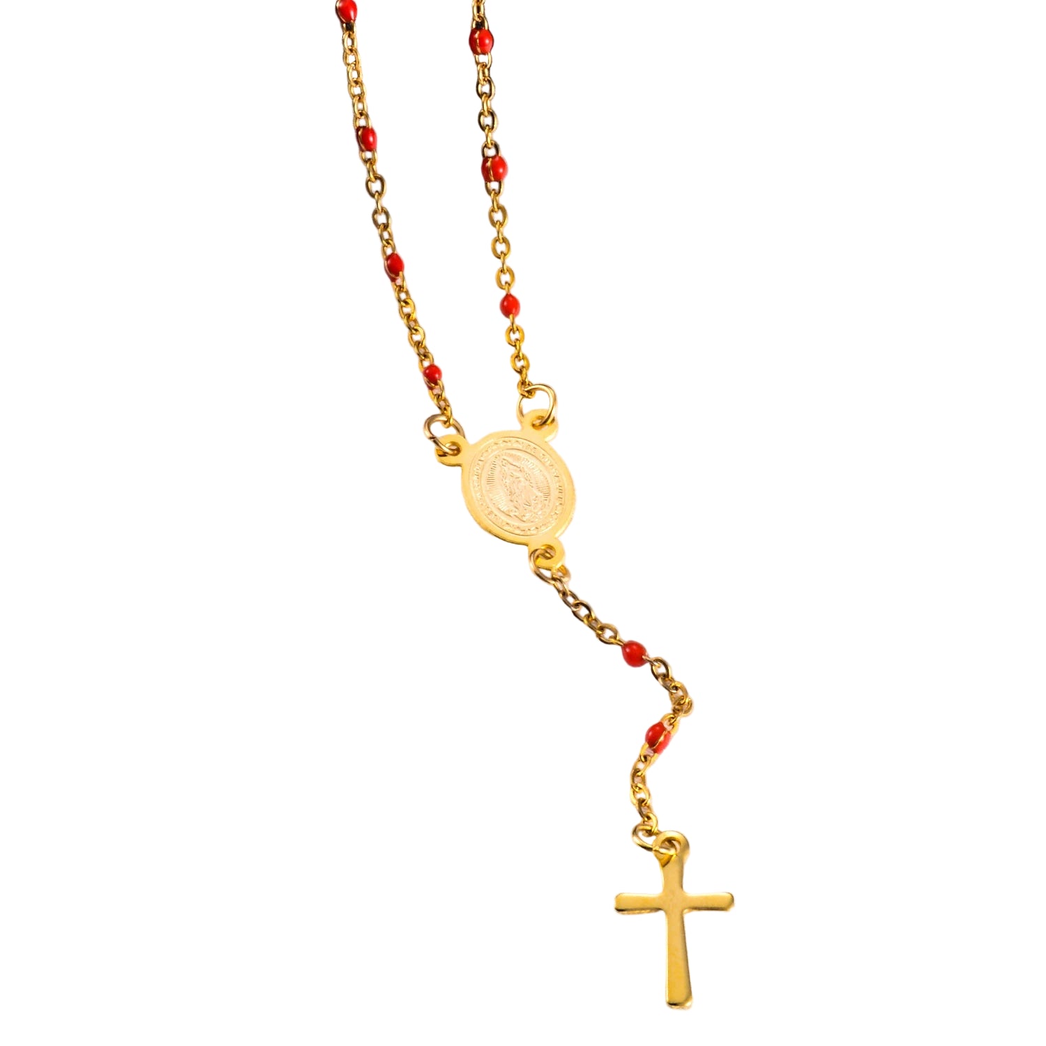 Gold Evela Cross Necklace