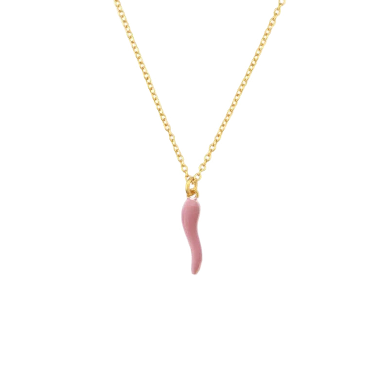 Pink Corno Necklace