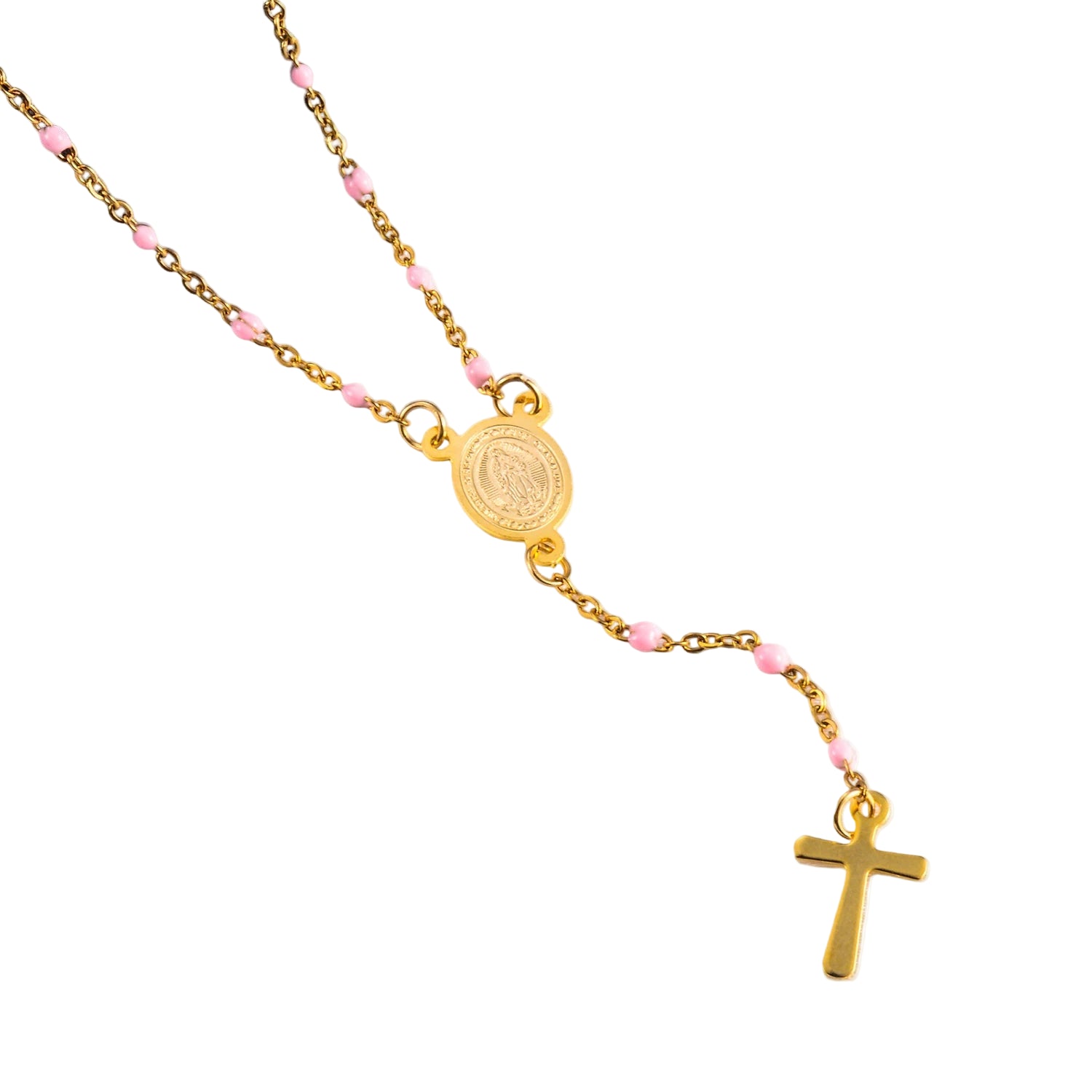 Gold Evela Cross Necklace