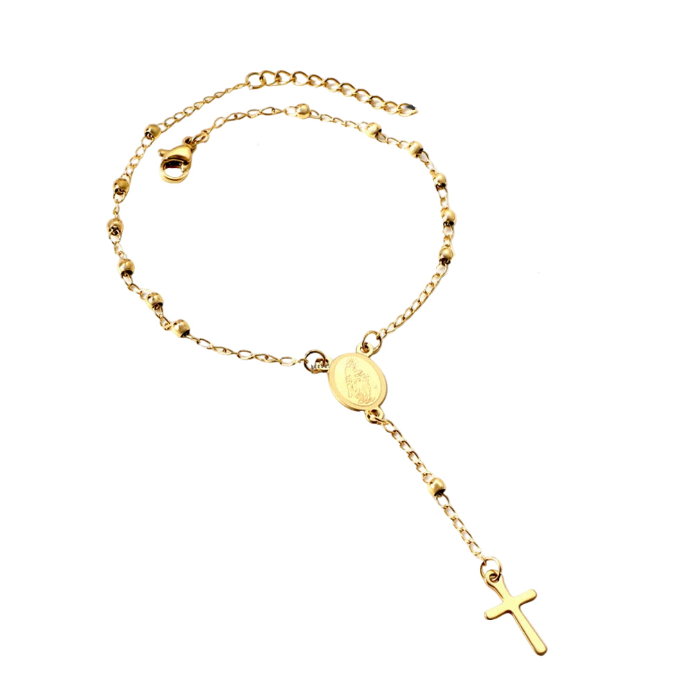 Gold Rosary Bracelet